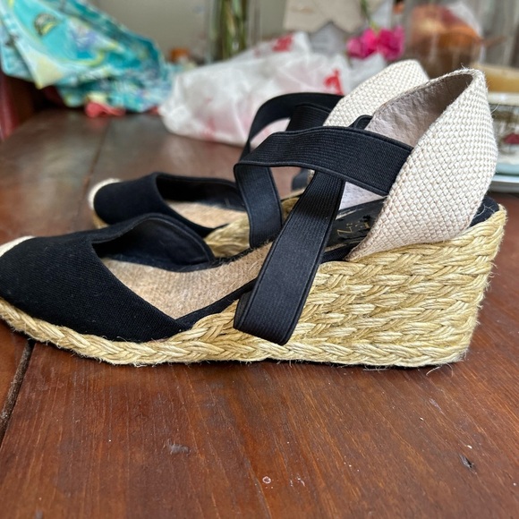 Ralph Lauren Espadrille platforms size 6.5 - Picture 8 of 12